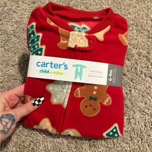 Carter's Red Holiday Pajama Set- new- 6-9 month